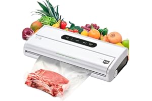 Elma Maquina Envasar Al Vacio V-start para Envasar Alimentos al Vacío de Uso Doméstico | Barra de sellado 30cm | 34x15x7cm, 175W