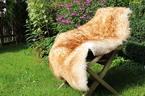Island Schaffell Lammfell Merinoschaf groß 130-140cm geflammt ökologische Gerbung - 9