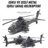 Lrs Store 23 Cm Sesli Işıklı Metal Helikopter Oyuncak &ndash; &Ccedil;ek Bırak Ses Ve Işık Dayanıklı Model Helikopter