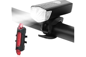 BRYNEST Rechargeable Bike Light, Super Bright Bike Lights, Waterproof LED Bicycle Lights with 3 Lighting Mode, Front Bike Light for Outdoor Cycling