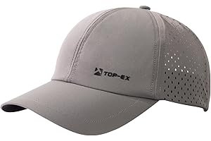 TOP-EX Casquette de baseball respirante pour homme, protection UV, casquette d'été, casquette de baseball, de course, de golf, taille XL et XXL