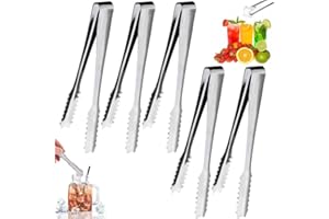 WUSJCOF 5 Pièces Set d'Accessoires pour Bar à Bonbons, Pince à Sucre, Pince de Cuisine, Pince à Glace, Pince de Service, Pince à Bonbons, pour Mariage Fête Bar Buffet Grill Pique-nique