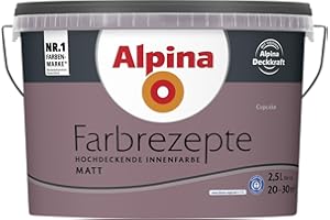 Alpina Farbrezepte Innenfarbe – Cupcake matt – Wandfarben für einzigartige Farbwirkungen und Raumstimmungen – atmungsaktiv, tropfgehemmt und strapazierfähig – 2,5L