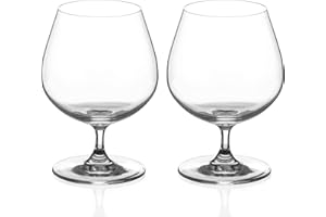 DIAMANTE Lot de 2 verres à liqueur à cognac - Collection Auris - Verre à snifter en cristal non décoré - Lot de 2 (1400.702)