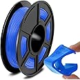 SUNLU TPU 3D Printer Filament, Flexible Soft TPU 3D Filament 1.75mm, TPU 3D FDM Filament Dimensional Accuracy +/- 0.03 mm, 0.5KG Spool, Blue