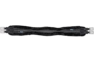 Shires ARMA Performance SupaFleece Contour Girth - Elastic - Black