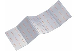 Ferrino Nap Pieghevole Materassino Pieghevole, Nero Alluminio, 180 x 50 x 1 cm