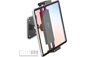 Urmust Tablet Wandhalterung Aluminium, iPad Wandhalterung 360° verstellbar Tablet Halterung Wand kompatibel mit iPad iPhone Galaxy Tab Kindle Fire HD, Schalter für alle 4,7-13 Zoll Tablets und