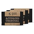 Beardo Activated Charcoal Brick Soap - (125G x 3) | With Activated Charcoal| Brick Soap for Men|Pollution Damage control| Deep Cleansing Handmade Soap