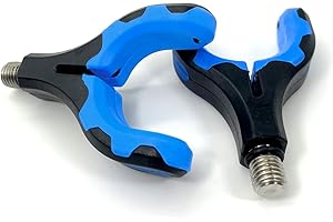 YOTO 2PCS Rod Rest U-Form Angeln Zubehör Halter Kunststoff Gummi Butt Rests/Back Rests für alle Arten von Angelruten