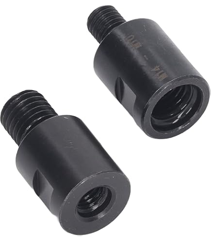 Winkelschleifer Adapter Set - M10 Auf M14/M16 Gewindekonverter - 2 Stück Stahl Schwarz