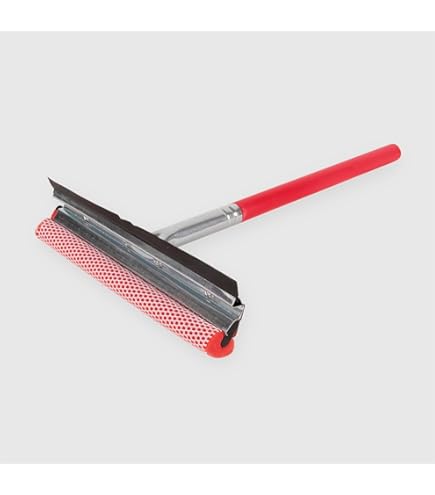 Lavavetri Auto Con Retina Anti-Moscerini - Spugna E Gomma, 60 Cm, Made In Italy