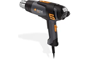 Steinel Pistola de aire caliente HM 2320 E, modo ECO, pistola de aire caliente de 2300 W, 80°-650°C, pantalla LCD, calefacción cerámica