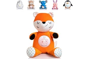 ISLA TOYS Islatoys - pluszowa lampa nocna z koranem, Pluszowa lampka nocna z Koranem dla dziecka, projektor pluszowego przytulanka, pomysł na prezent na narodziny lub święta muzułmańskie (lis)