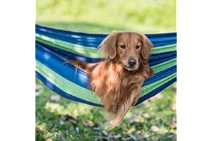 HIDEWALKER Hamac Suspendu Exterieur 1-2 Personne Charge 200Kg Hamacs pour de Jardin RandonnéE Camping (Bleu, 260x80cm)