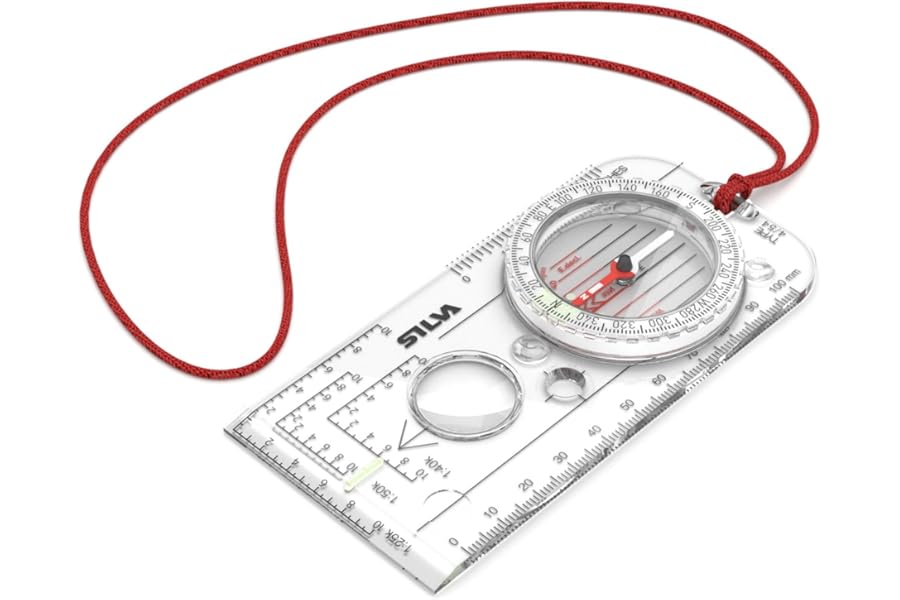 EXPEDITION 4 - Scale 1:25k 1:40k 1:50k mm & inches - Navigation compass for advanced users and rescue professionals - Rotatable compass housing - Compass hiking