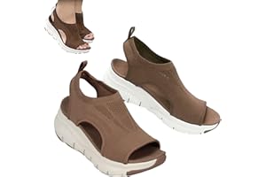Rianpesn Sandalias Mujer Elegante Verano | Sandalias Deportivas Ortopédicas Para Mujer | Mujer Hollow Out Slingback | Sandalias De Playa Sandalias Para Caminar Para Mujer