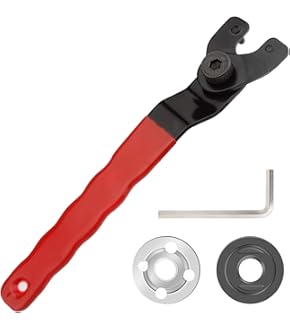 7-tlg Winkelschleifer Zubehör Set - Flanschschlüssel Für 125mm Schleifer