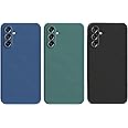 SARAOONT™ 3 PCS CASE Compatible with Samsung Galaxy A54 5G global matte soft silicone tpu case cover - slim fit colorful & good grip Black, Blue, Green (pack of 3)