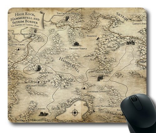 Preisvergleich Produktbild The Elder Scrolls V Skyrim Mousepad, Customized Rectangle Mouse pad