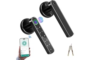 SOFOFUX Smart Door Lock, Fingerprint Door Lock, 4-in-1 Electronic Fingerprint Keyboard Password Bluetooth Smart Lock for Home Bedroom Hotel Office Apartment