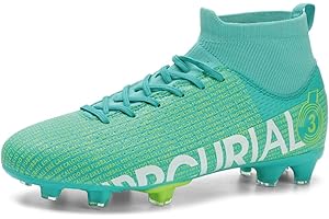 BINBINNIAO Calzado de Fútbol para Jóvenes Calzado de Fútbol para Niños Botas de Fútbol de Caña Alta