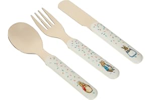 Petit Jour Paris Peter Rabbit - Juego de 3 cubiertos para manos pequeñas, multicolor (BP903P)