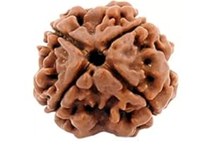 Naisha Nepali Rudraksha 2, 3, 4, 5, 6 & 7 Mukhi Faced Panch Dhatu Chakra Spiritual and Healing Beads 100% Original & Certified Pendant Handmade Jewelry for Men and Women., Wood, bead