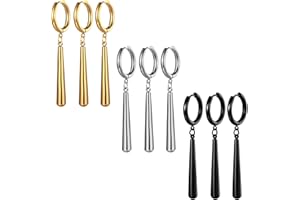 JewelryWe One Piece kolczyki męskie ze stali nierdzewnej Roronoa Zoro kreole Huggie kolczyki wiszące Anime Cosplay Biżuteria dla fanów Lorenor Zorro Anime