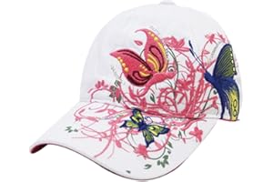 Belsen Mädchen Schmetterlings-Stickerei- Vintage Baseball Cap Snapback Trucker Hat