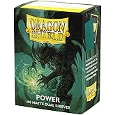 Dragon Shield Verde Metallico Matte - Copertine per carte, 100 pezzi, Polipropilene (PP), 3 x 2 inches