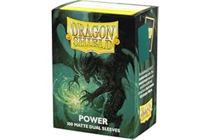Arcane Tinmen ApS ART15063 Dragon Shield: Matte – Dual Power (Metallic Green)