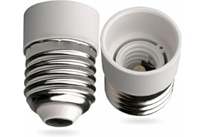 LORD C E27 to E14 Socket Converter Adapter - Screw to Small Screw Edison Bulb Lampholder, ES to SES Lamp Base Adapter, Max Wattage 60W, Voltage 0-250V, for LED, Incandescent, CFL Bulbs pack of (1)