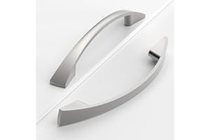 Coinkoly CK-EU0013 Lot de 10 poignées de meuble en nickel brossé Distance entre les trous 96 mm Poignées de meuble Poignées d'armoire Poignées de tiroir Poignées de porte