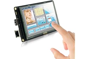 SCBRHMI Pantalla Módulo HMI TFT LCD de 4,3 Pulgadas con Pantalla Táctil del Programa de Control + Interfaz Serie UART para Arduino UNO & Mega Raspberry pi ESP32 ESP8266 STM32