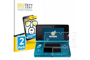 BROTECT 2 Stück Schutzfolie für Nintendo 3DS Displayschutz Folie Made in Germany, Ultra-Klar