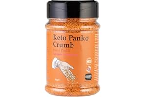 SCT SAVOURY CRUNCHY TREATS & SWEET CANDY TREATS Keto Panko Rind Crumb 150g Pot - Available in Multiple Flavours - Keto, Gluten & Allergen Free, Low Carb, High Protein - Handmade in Britain with Family Recipe (Sweet Chilli)