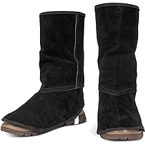 Guêtres De Soudage En Cuir Véritable - Protection Anti-Chaleur & Étincelles Pour Soudeurs