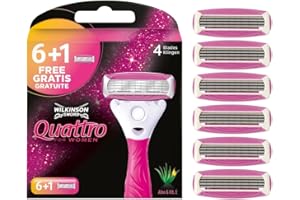 Wilkinson Sword 7001147N Ostrza Do Damskich Maszynek Do Golera, 7 Szt., Wielokolorowy