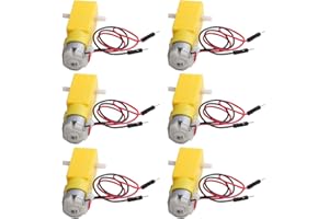 GUUZI 6 Pezzi TT DC Cambio Motore a Doppio Albero 3-6V Gear Motor per Arduino Robot per Auto Intelligente