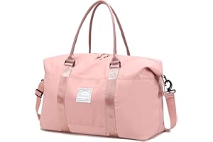 VMIKIV Bolsa Deportiva de Gimnasio para Mujer, Bolsa de Viaje para Hombre, Bolsa de Viaje para Fin de Semana, Bolsa de Hospital, Bolsa de Cabina, Bolsa de Mano Impermeable para Easyjet Undearseat