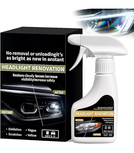 Kit De Rénovation Phares Voiture - Polish Et Protection Durable - Élimine Jaunissement Et Rayures - Pour Auto, Moto, SUV