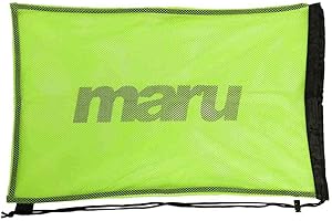 Maru Mesh Swimming Drawstring Bag, for Men, Women and Kids, Essential Accessories for Sport or PE Trainning Equipment and Wet Kit Backpack, Heavy Duty Nylon Mesh Bag