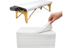 Xiaozhifu 50 PCS Sábanas Desechables de tela no tejida Más grueso, 80 x 180 cm, Toallas de Masaje Desechables Para Salón de Belleza, Spa, Camas de Hospital