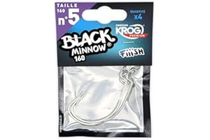 Fiiish Hamecon Krog Premium by Vmc Black Minnow No.5 - Chrome - BM210