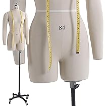 WAHHWF Female Mannequin Torso Dress Forms for Sewing, Pinnable