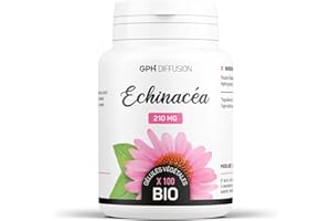 GPH DIFFUSION Echinacea Purpurea Racine BIO | 210 mg | Origine FRANCE | 100 Gélules Végétales | 30 Jours