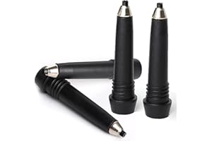 FAVUIT Lot de 4 embouts universels en carbure de tungstène pour bâtons de randonnée - Embouts de rechange en caoutchouc - Compatibles avec la plupart des bâtons de randonnée standard