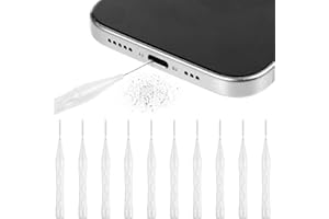 APHUMEDC 10 Pack USB C Handy Reinigungsset Telefon Lautsprecher Reinigungsbürsten Telefonhörer Reinigungsbürste Verstopfungsfreier Mini Bürstenreiniger für 16 Pro Max Laptop Keyboard Cleaner(Weiß)
