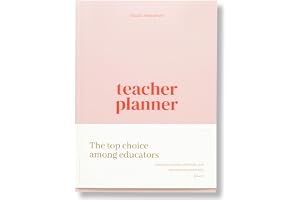 Lamare Teacher Planner 2024-2025 Academic Year - 218 Pages, Stain-Resistant Hardcover, Large Writing Space, Undated - Yearly Calendar, Class Schedules, Student Info, and More - Perfect for Educators